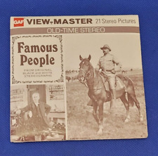 GAF B793 Old-Time Stereo Famous People From B&W view-master 3 Reels Packet picture