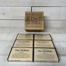 The Hobbit J R R Tolkien 6 Cassettes Audio Book In Collectors Wood Box picture