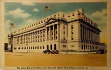 Louisville Kentucky U S Post Office Court House Customs Vintage Postcard 1940’s picture