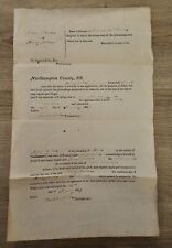 1839 Northampton County, PA Court Record of Levy for $200 against Henry Hoke picture