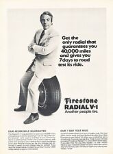 1972 Kevin McCarthy Firestone Tire Original Advertisement Print Art Car Ad Y11 picture