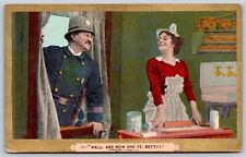 Postcard Well, and How are Ye, Betty? c1909 Police Pretty Lady T105 picture