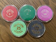 Lot of 5 NCV Tournament Chips from Isle of Capri Lake Charles LA picture