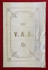 1855 *V. A. S. ASSOCIATION* {N. H. CONFERENCE SEMINARY} ANNUAL CATALOGUE RARE picture