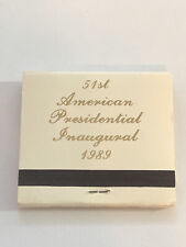51ST AMERICAN PRESIDENTIAL INAUGURAL 1989 MATCHBOOK MINT CONDITION IN STORAGE picture
