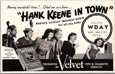 1940s FARGO, ND Ad Postcard WDAY RADIO 