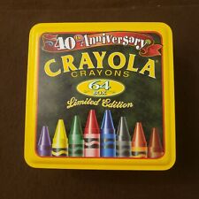 Vintage 1998 Crayola 40th ANNIVERSARY Limited Edition Tin 64+ Crayons picture