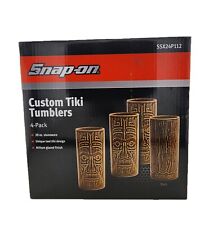 New & Sealed Snap On Custom Tiki Tumblers Set Of 4 SSX24P112 picture