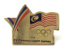 1994 XV Commonwealth Games Malaysia Flag Pin F992 picture