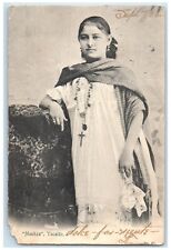 1906 Pretty Woman Mestiza Yucatan Mexico Posted Antique Postcard picture