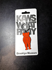 NEW KAWS x BROOKLYN MUSEUM WHAT PARTY KEY CHAIN ORANGE picture