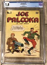 Joe Palooka #2 CGC 1.8 (Columbia 1943) WW2 Hitler Nazi Cover WWII Scarce 1/26 picture