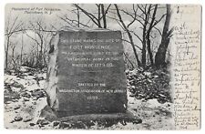 Monument of Fort Nonsense, Morristown, New Jersey Undivided Postcard Mailed 1908 picture