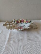 Frankenthal, F. W. Wessel Porcelain Candy Dish With Gold Trim And Applied Roses, picture
