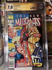 New Mutants #98 ~ 1st App Of DEADPOOL - Newsstand, White Pages 🔥🔑CGC 7.0 picture