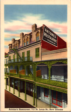 Vintage 1940's Antoine's Restaurant, Oldest, New Orleans, Louisiana LA Postcard picture
