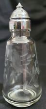 Princess House Heritage ONE SHAKER clear crystal w/flower salt pepper 6-hole picture