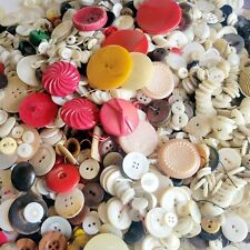 Vintage Antique Buttons Lot 4+ Pounds Red, Pink, Black, Green picture