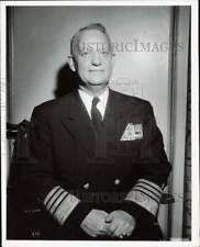 1958 Press Photo Admiral Arleigh A. Burke, Chief of Naval Operations, D.C. picture