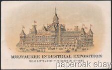Original 1886 Milwaukee Industrial Exposition Trade Card with Japanese Village picture