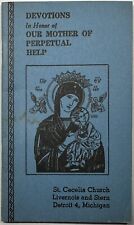 Devotions in Honor of Our Mother of Perpetual Help, Vintage 1941 Holy Booklet. picture