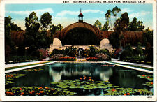 Vtg 1920's Botanical Building Bolboa Park San Diego California CA Postcard picture