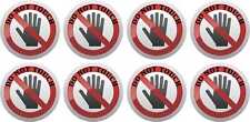 StickerTalk Do Not Touch Stickers, 1 Sheet of 8 Stickers, 1.5 Inches Diameter Ea picture