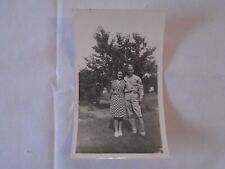 WWII 1940s Photo Handsome Army SOLDIER & WIFE or GIRLFRIEND Cute Vintage picture