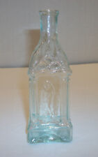 Antique Pontil Cologne Bottle Figural Madonna Child American Aqua Gothic 5.75