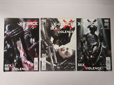 2010 Marvel Comics X-Force Sex + Violence 1 2 3 Complete Series Set picture
