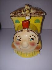 Vintage Cookie Jar W/face, Yellow Choo Choo Train California Pottery  picture
