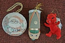 Lot Of 3 Vintage Christmas Ornaments/Unbranded picture