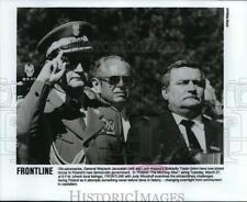 1990 Press Photo General Wojciech Jaruzelski and Lech Walesa in Poland picture
