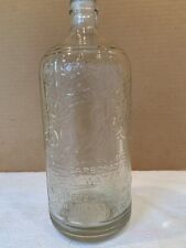 RARE Seltzer Bottle Rock Creek Ginger Ale Co, Washington DC Clear Embossed Glass picture