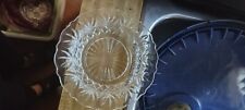 Vintage Small Clear Glass Starburst Design Scalloped Edge Candy Nut Dish    118 picture