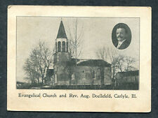 Carlyle Illinois Vintage Postcard, 1917 50th Anniversary Evangelical Church picture