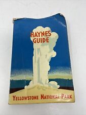 1949 Haynes Guide Yellowstone National Park w/ Foldout Map Vintage picture