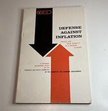 1958 Defense Against Inflation Statement / Book / Committee Economic Development picture