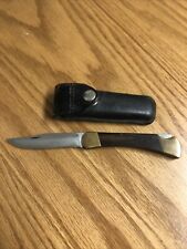 Buck Knife 110 Horizontal Stamp With Original Sheath picture