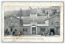 c1940's Entrance to the Apollinaris Spring Neuenahr Germany Vintage Postcard picture