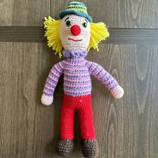 Vintage Hand-Crocheted Clown 17” picture