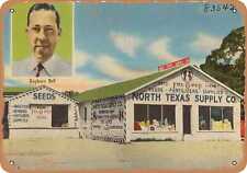 Metal Sign - Texas Postcard - North Texas Supply Co. . picture