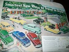 1951 Chevy Coupe Conv Station Wagon centerfold ad in May 1951 Friends Magazine picture
