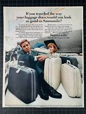 Vintage 1967 Samsonite Silhouette Luggage Print Ad picture