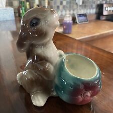 Vintage Royal Copley  Bunny Rabbit Ceramic Planter 6.5