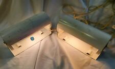 Set Of 2 Vintage Ikea Minimalistic White Wall Lamps Working  picture