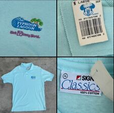 NOS Vintage 80s Walt Disney World Store Typhoon Lagoon Mens Shirt Size Large New picture