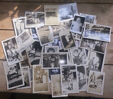 lot of Antique/ Vtg black and white photos Baby, Dog, People, Plants 46 pictures picture