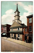 Antique City Hall, Street Scene, Chester, PA Postcard picture