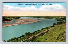 Sioux City IA-Iowa, Three State View War Eagle Grave, Vintage Postcard picture